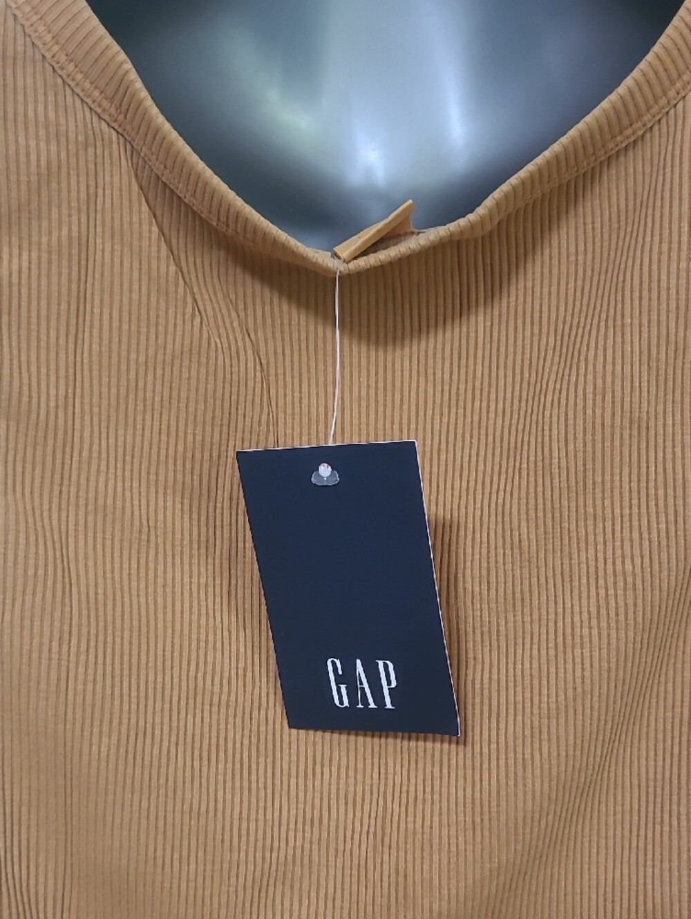 GAP Ribbed Tank Top - Camel/Tan - Picture 2 of 6